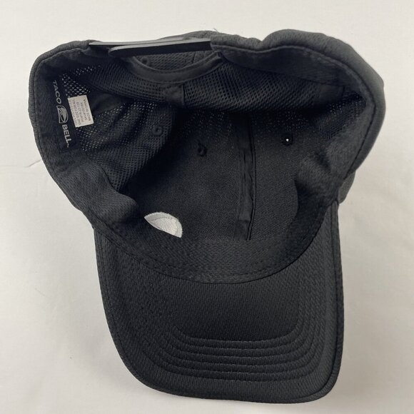 Taco Bell Snapback Hat Black Employee Uniform Embroidered 6 Panel Polyester - Picture 7 of 8